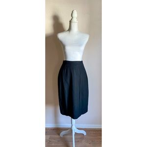 VINTAGE | Wool Pencil Skirt